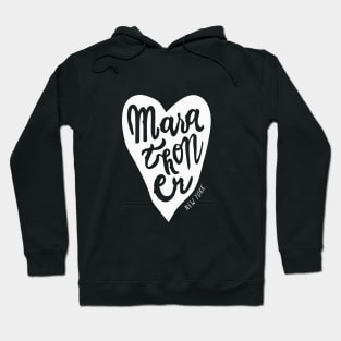 New York Marathoner Heart Handlettered Marathon Hoodie